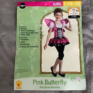 Girl pink butterfly costume
